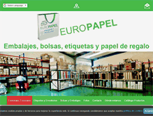 Tablet Screenshot of europapel.es